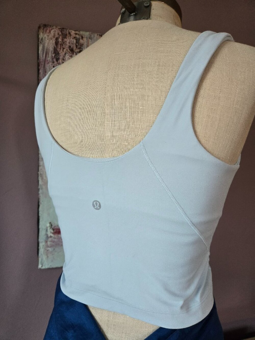 Lululemon Align tank top crop light blue nulu 6